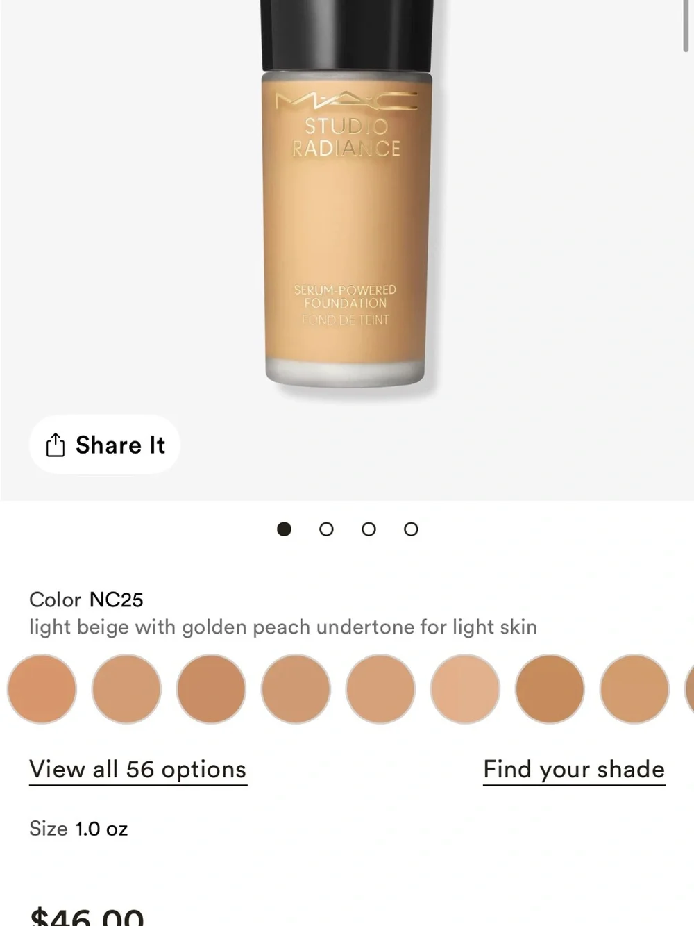 MAC Cosmetics Studio Radiance Serum-Powered Foundation — Black & Gold Box
